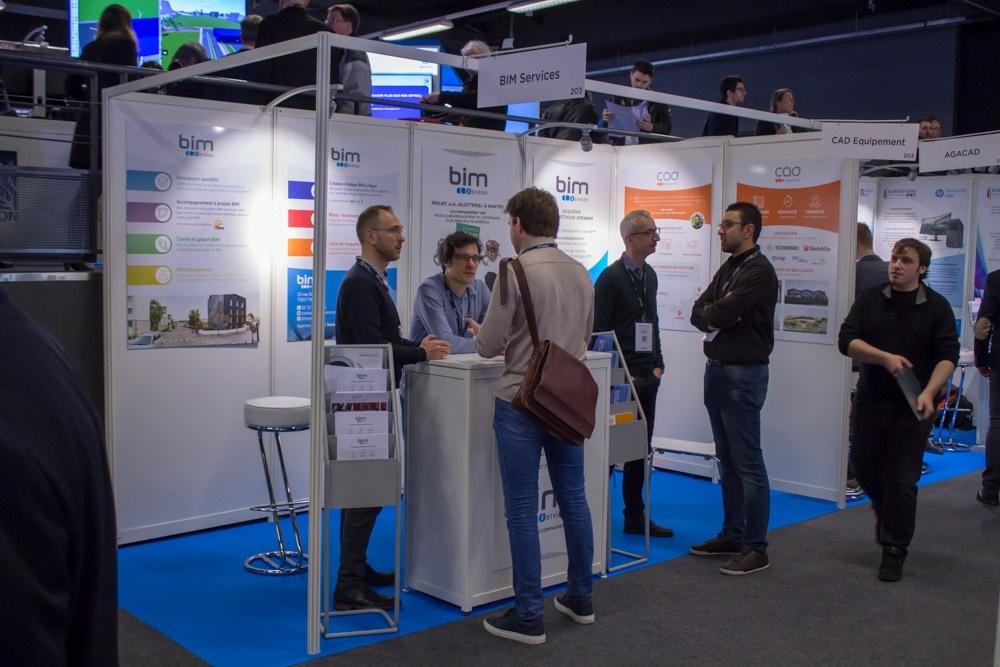 BIM Services et CAD Equipement au salon BIM World 2018 à La Défense Paris