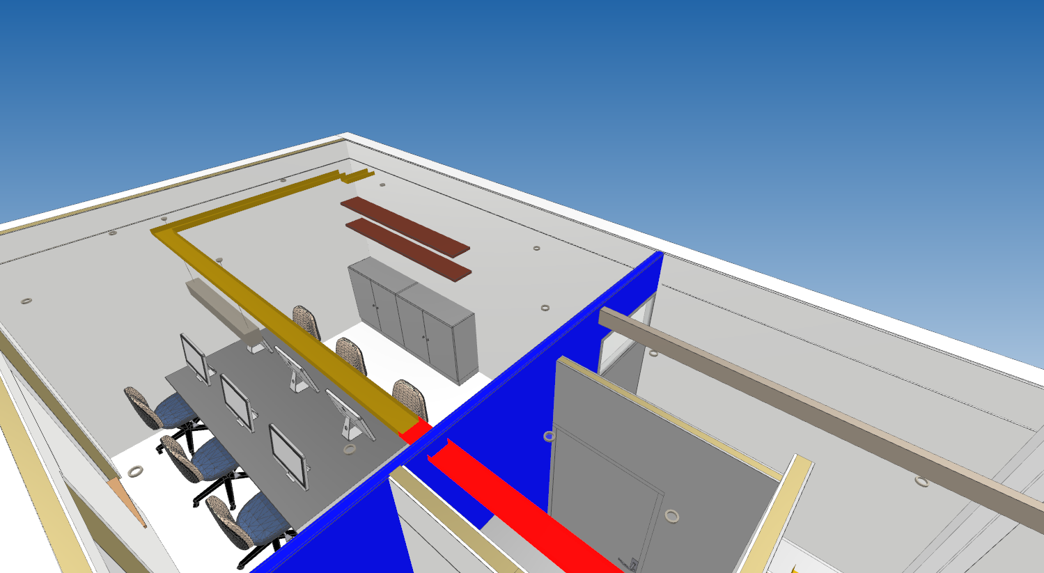 Cloison vs chemin de cable BIM Collab