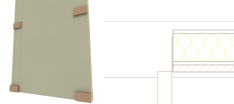 Porte sous tenture pour ARCHICAD - 3D privilégiée
